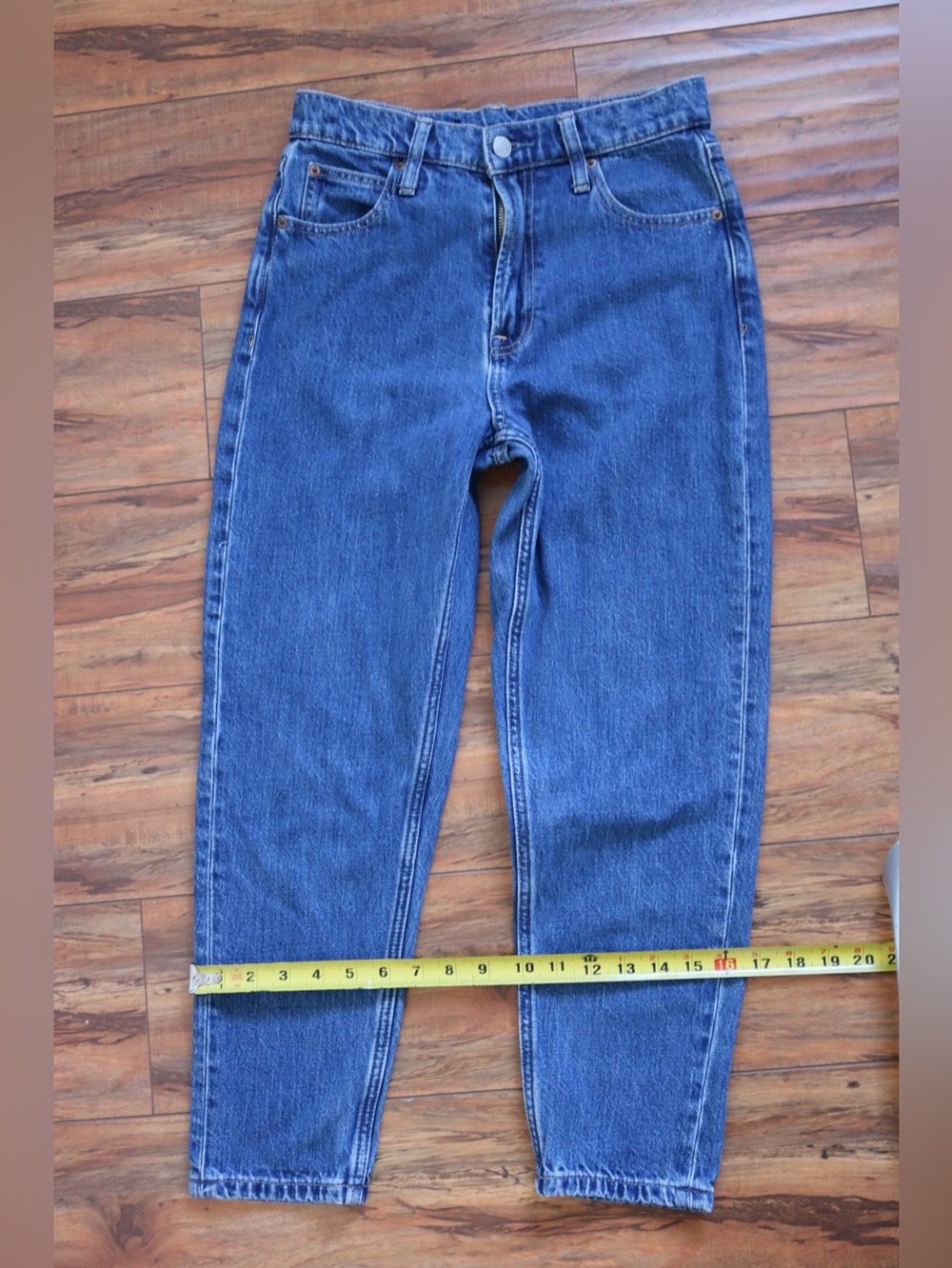 GAP Denim Mom Jean High Rise sz 26/2P Medium Indigo 8